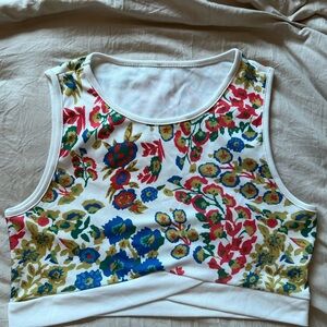 Cider Multicolor Floral Tank Top